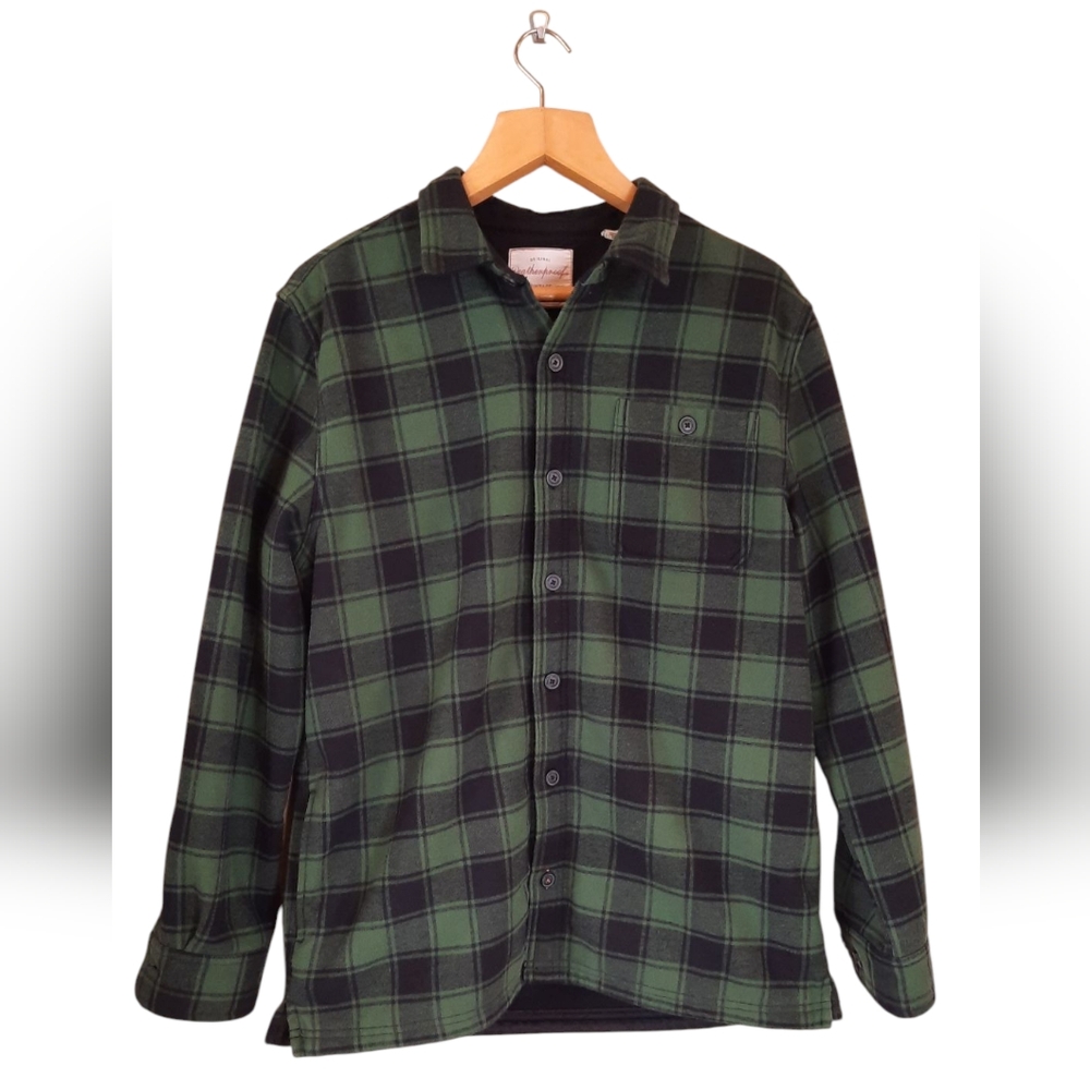 Green Black Buffalo Plaid Check Shacket